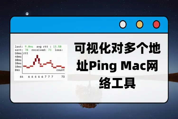 可视化对多个地址ping Mac网络工具